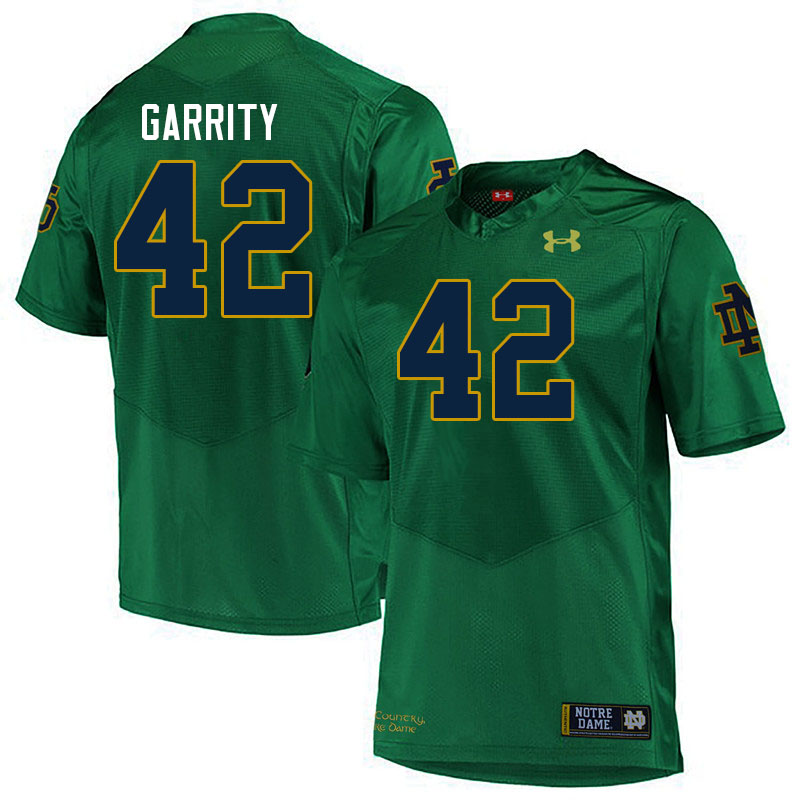 Men #42 Henry Garrity Notre Dame Fighting Irish College Football Jerseys Stitched Sale-Green